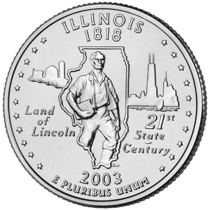 2003 Quarter - P - Illinois reverse
